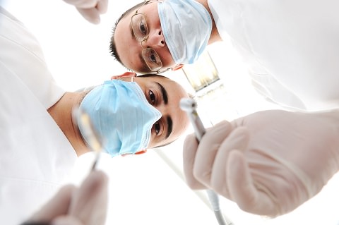 Teeth checkup at dentist's office