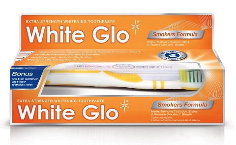 White Glo Smoker formula teeth whitening toothpaste