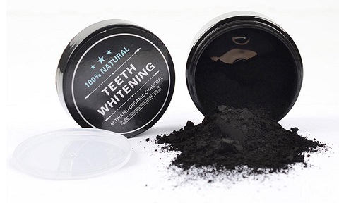 Charcoal teeth whitening