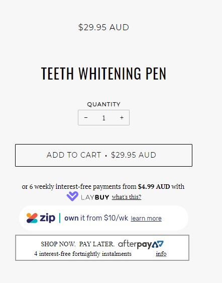 Bondi Smile Teeth Whitening Pen cost