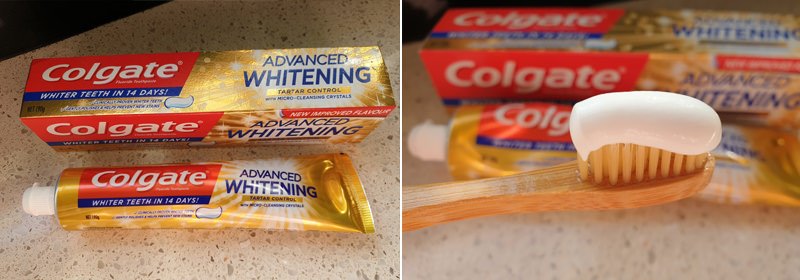 Colgate advanced whiteninig toothpaste