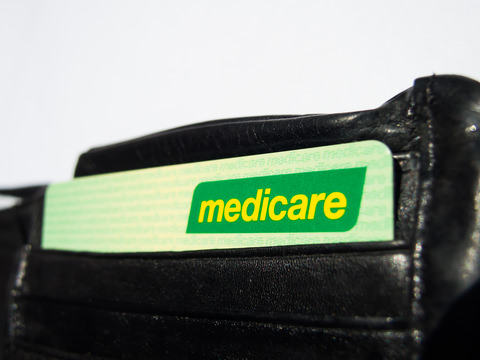 Medicare card in wallet