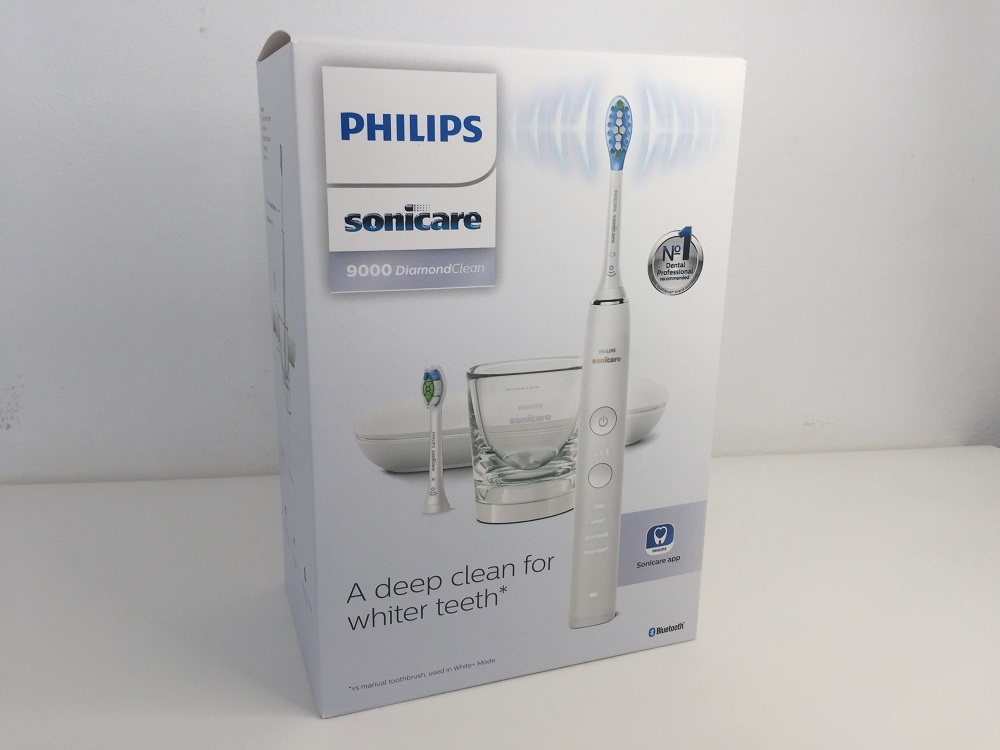 The philips sonicare diamondclean 9000 electric toothbrush