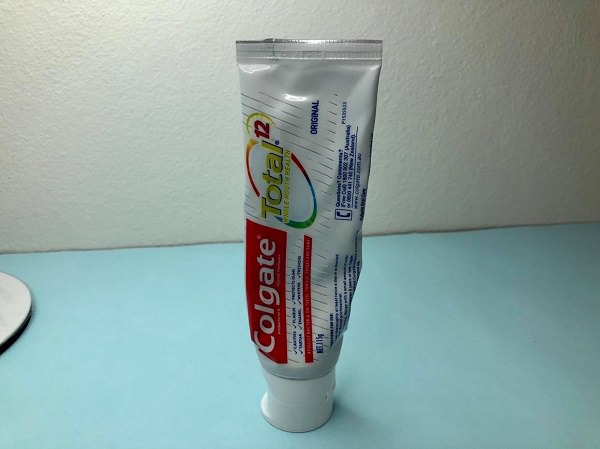 Colgate Total 12 standing upright