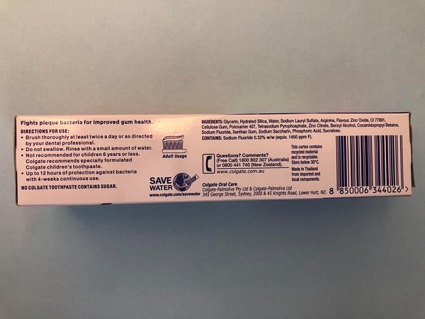 Colgate Total 12 Toothpaste packaging