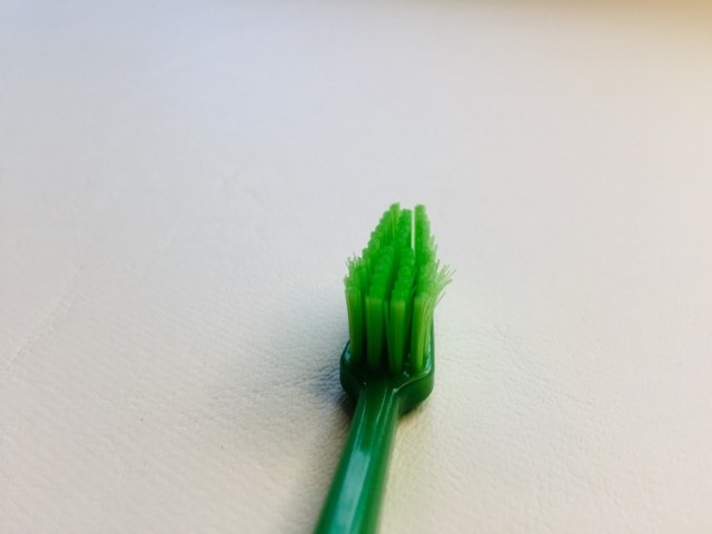 Bristles are starting to flare out on the GOOD toothbrush by TePe