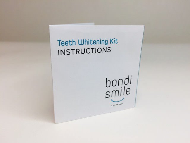The bondi smile instructions