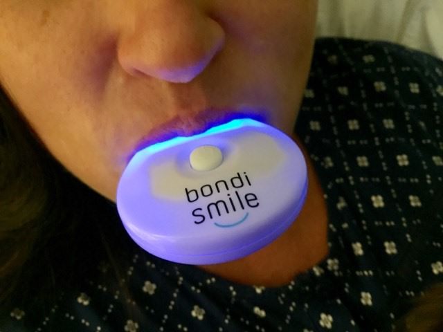 Using the bondi smile whiteninig kit