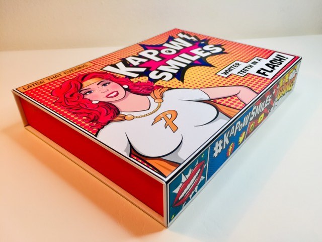 The Kapow Smiles Whitening Kit box