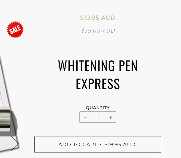 Pearly whites Express whitening pen sale