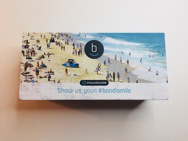 The back of the Bondi Smile's whitening kit