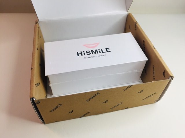 HiSmile kit inside the shipping packaging