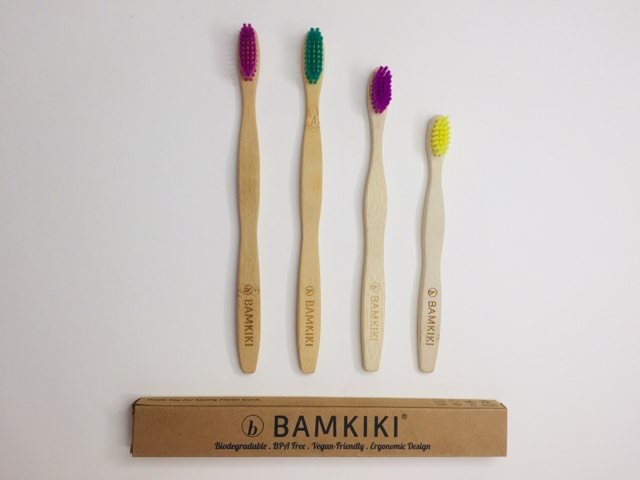 a bamkiki bamboo toothbrush family pack