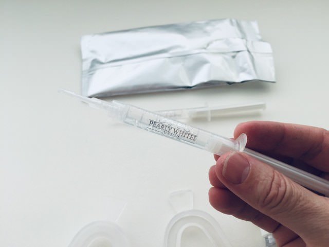 A Pearly Whites Whitening Gel Syringe