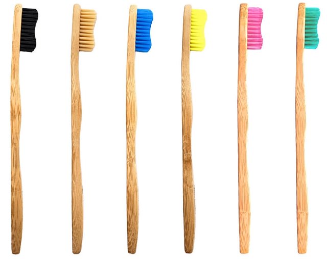 screenshot of the super funk pack of 6 Bamkiki bamboo toothbrushes