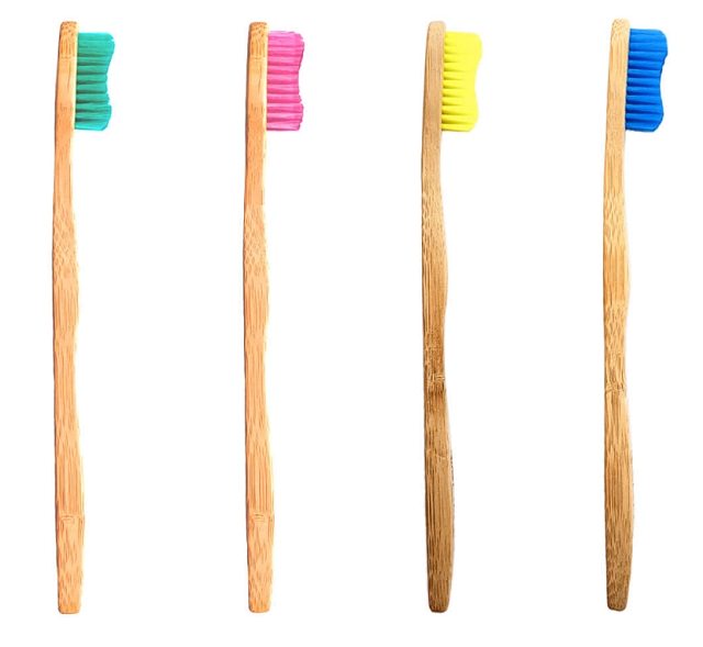 A screenshot of The Rad Four bamboo toothbrush pack by bamkiki