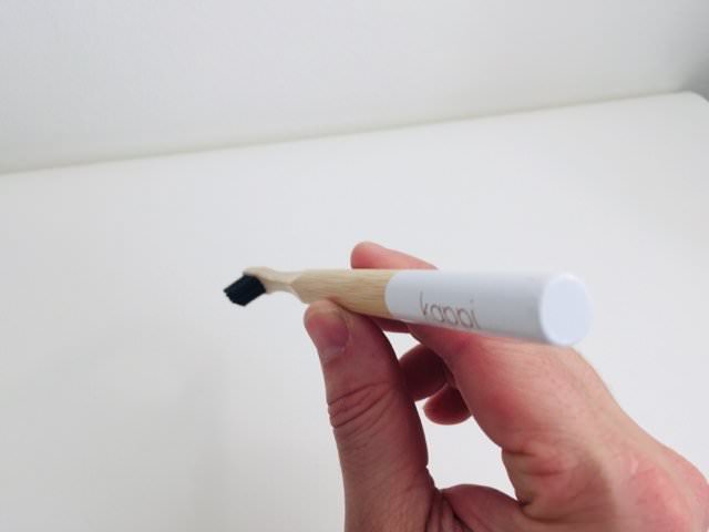The round base of the kappi toothbrush