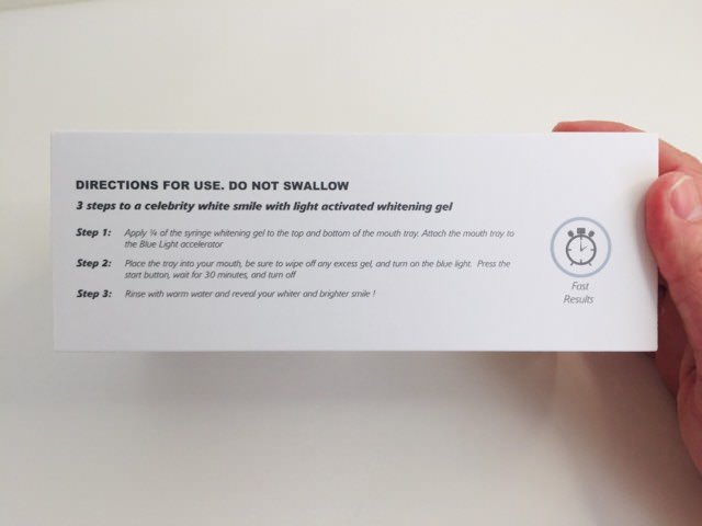 3 step instructions on the packaging of the aldi kit