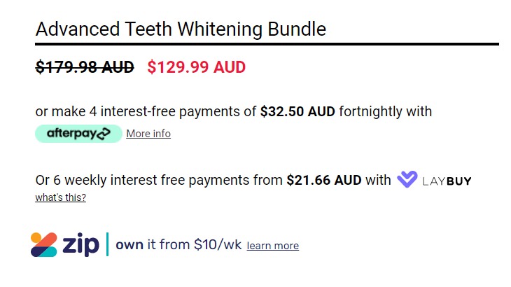 Advanced Teeth Whitening bundle by Smile Bright White