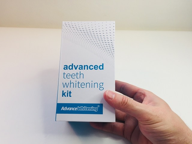 Holding the Advance Whitening Kit