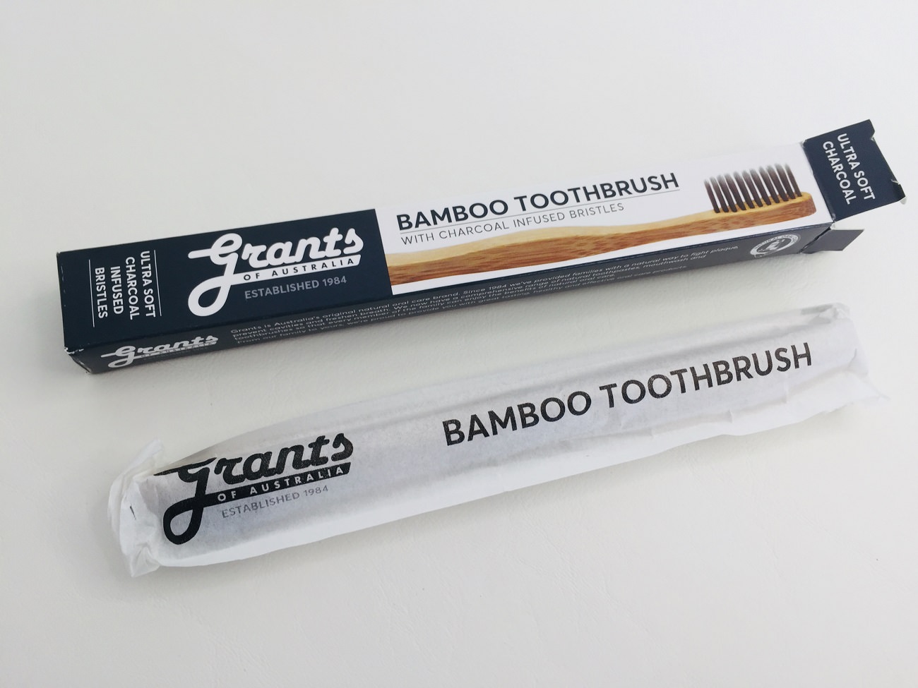 Grants Bamboo Charcoal Toothbrush packaging