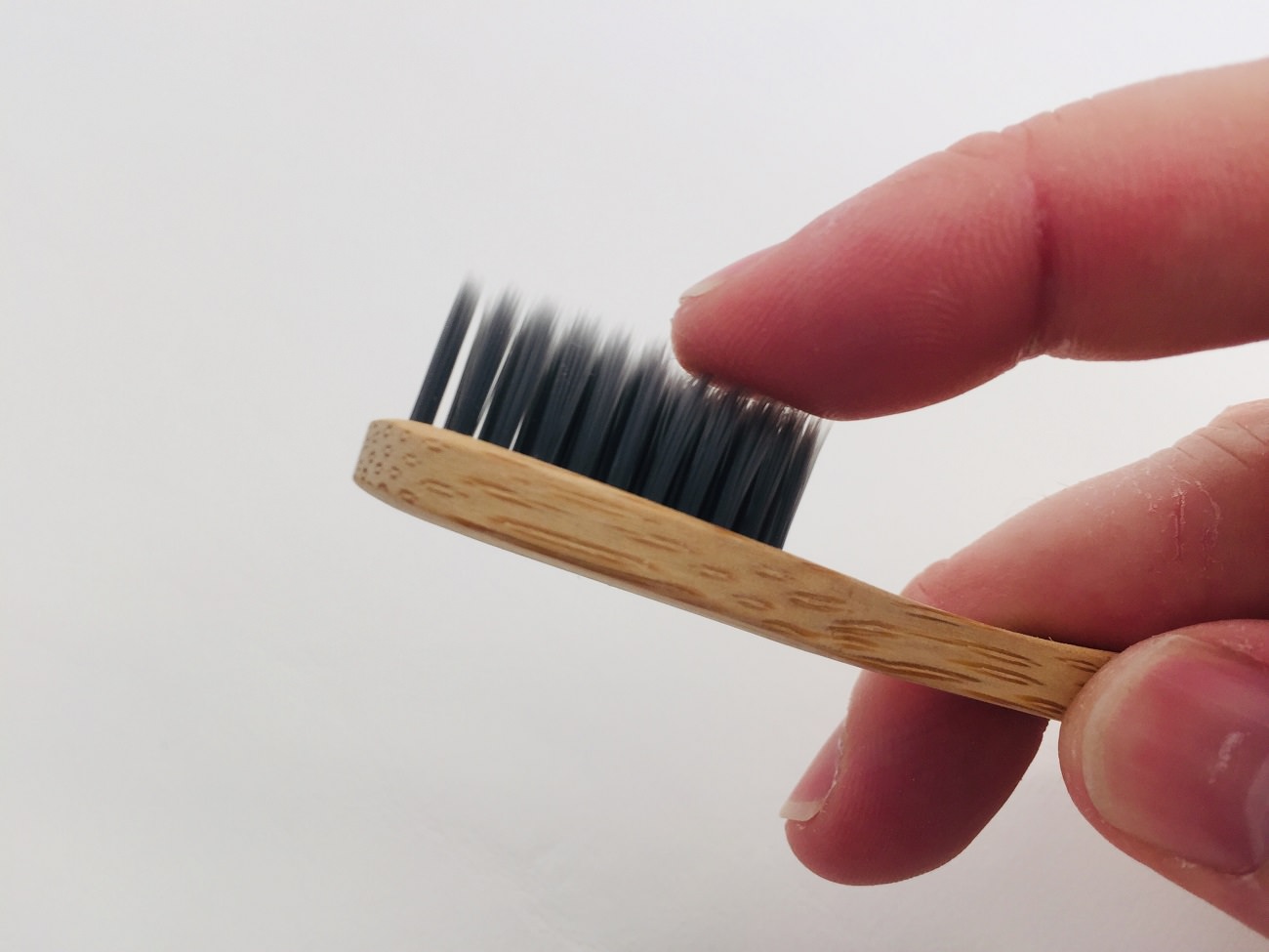 Feeling the ultra soft charcoal infused bristles by Grants Australia