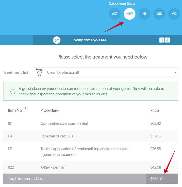 NSW Teeth Cleaning Costs