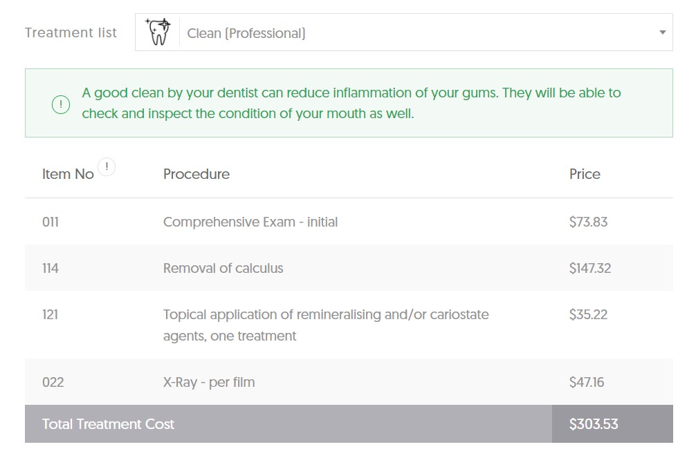 NT Teeth Cleaning Costs