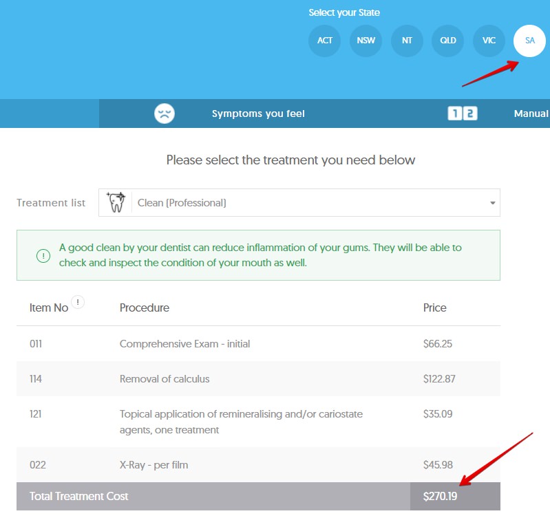 SA Teeth Cleaning Costs