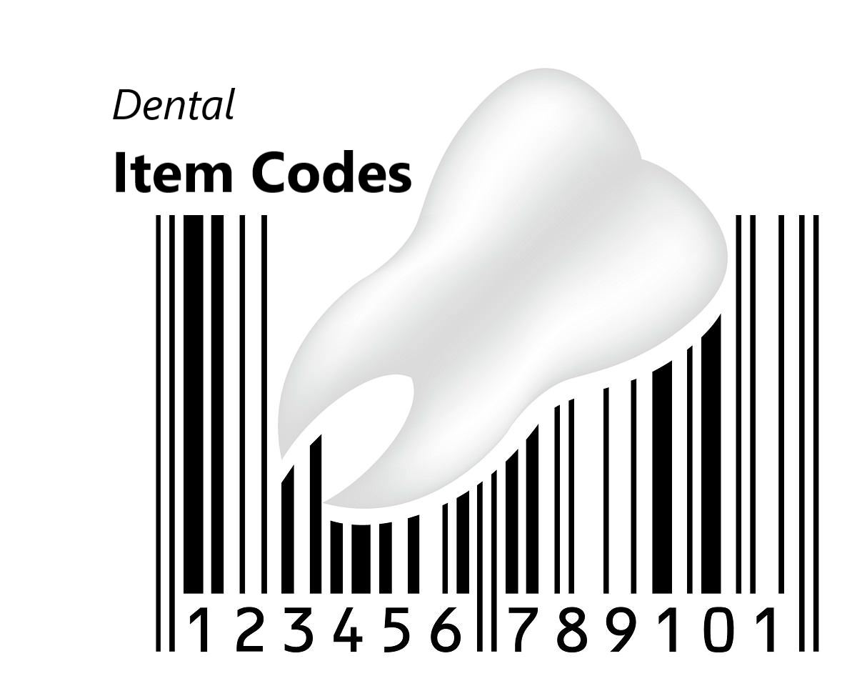 Dental item codes dental aware feature