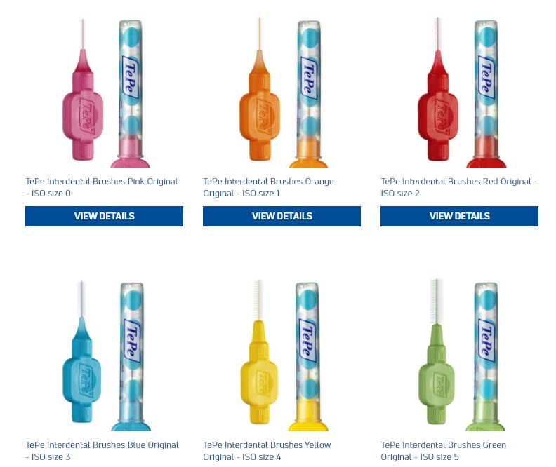 Tepe range of Interdental Brush sizes