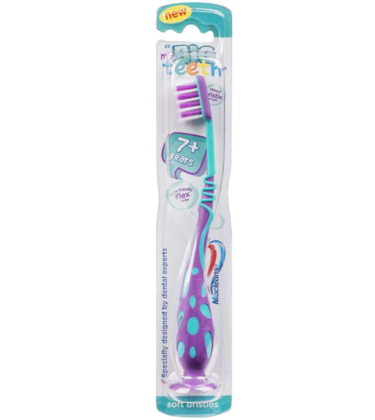 Macleans Toothbrush Kids Big Teeth for Children, 7 Plus Years image dental aware